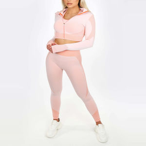 Wholesale Activewear Suit <b>Sports</b> <b>Bra</b> Leggings 3 Piece Set High Waist Workout Clothing Gym Fitness Yoga Sets for Women - Product Image 4