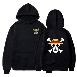 One Piece Hoodies Hombres Mujeres Otoño Moda Casual Jerseys Hip Hop Sudaderas Unisex Algodón Sudadera con capucha - Product Image 1