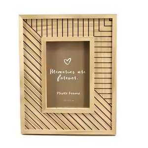 Good Modern Style Wooden MDF Natural Photo Frame for Home Decoration <b>Wedding</b> Photos & Table <b>Top</b> Photo Frame by crescent crafts - Product Image 3