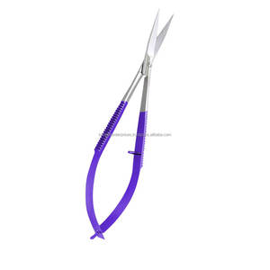กรรไกรต่อขนตาปลายโค้งทำจากสแตนเลส  คมกริบ  พร้อมโลโก้สั่งทำ สีม่วง - Product Image 1