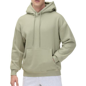 เสื้อฮู้ดแบบสวมหัวสำหรับผู้ชาย500Gsm 100% ผ้าฝ้ายพิมพ์โลโก้ได้ตามต้องการสำหรับวิ่งฤดูหนาว - Product Image 1