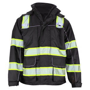 Chaqueta de trabajo para hombre personalizada de alta visibilidad Chaleco de seguridad de poliéster de alta calidad a prueba de agua y cálido - Product Image 3