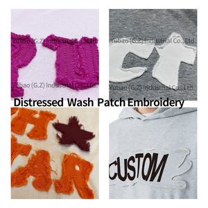 Personnalisé Hommes Boxy Fit Hoodies French Terry Pull Coton Hoodies Blanc Personnalisé Lavage À L'acide Patch Broderie Hoodies - Product Image 6