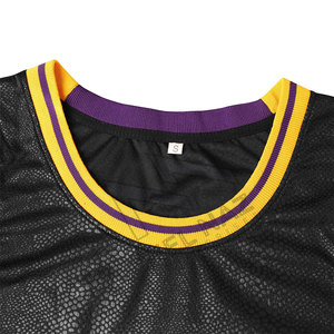 Conjunto de uniforme de baloncesto para hombre de diseño original, camiseta de práctica de uniforme de baloncesto por sublimación transpirable BSCI, poliéster, ropa deportiva - Product Image 4