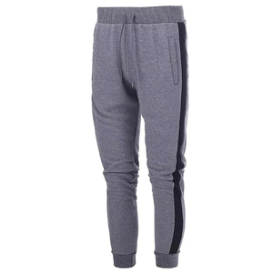 Pantalon de survêtement en coton pour hommes de haute qualité pantalon de survêtement maigre avec bande latérale lavage foncé décontracté Fitness vêtements de sport exercice de gymnastique - Product Image 5