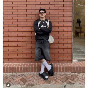 Nouveau unisexe Denim court coton Vietnam unisexe vêtements haute qualité taille mi techniques lavé Denim - Product Image 2