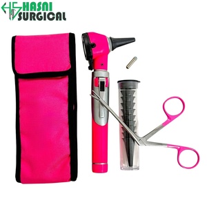 Ensemble d'otoscope de diagnostic ORL haut de gamme avec lumière LED et pinces crocodiles - Product Image 5