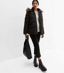 Respirant grande taille femmes hiver Parka veste fourrure à capuche avec cuir Style Bomber longs manteaux d'hiver avec Style décontracté - Product Image 6