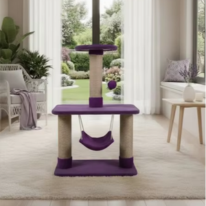 Griffoir pour chat Amistar Cat Palace Violet Comfort de haute qualité, adapté à toutes les tailles de chats. - Product Image 4