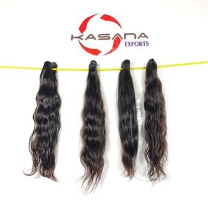 100% gros non transformé cuticule aligné naturel Remy cheveux indien Bundle Machine Double trame vague profonde vierge Extensions humaines - Product Image 4