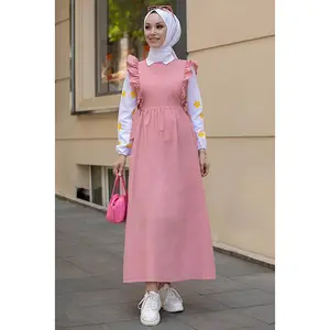 Rose Shirt And Dress Combination Stylish And Comfortable Dress Suitable For Daily Use Fabric Tericotone