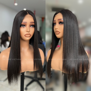 Vendeur 100% Perruque de cheveux Remy vietnamiens bruts HD pour les extensions de prêt à porter avec dentelle frontale en os - Product Image 2