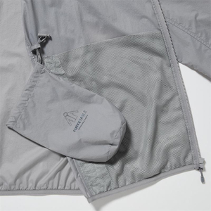 Chaqueta de lluvia ligera con protección solar y logotipo personalizado, prendas de vestir informales con capucha, chaqueta cortavientos transpirable impermeable para hombre - Product Image 5