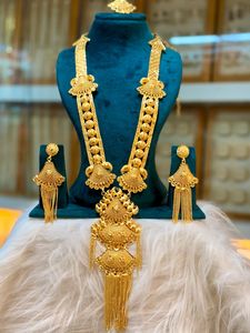 Classique Vintage 24K Plaqué Or Diamant Cuivre Matériel Ensemble de Bijoux Comprend Collier Boucles D'oreilles Broches Peignes-Cadeau - Product Image 3