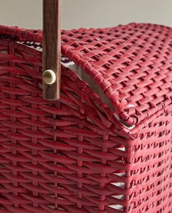 Eco-Friendly <b>Wicker</b> <b>Picnic</b> <b>Basket</b> with Modern Design and Multi-Purpose Use Domed Lid - Product Image 3