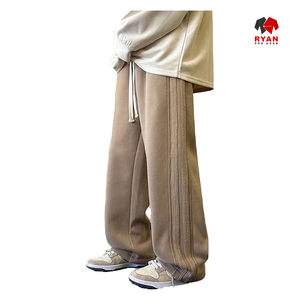 Ryan Pro Gear Pantalon de survêtement pour homme respirant séchage rapide écologique fermeture à cordon léger décontracté coton/polyester polaire - Product Image 1