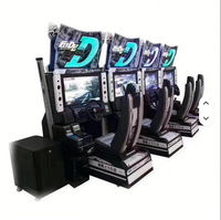 Machine de jeu de course automobile Initial D, version anglaise, arcade de course, fabriquée au Colorado, résistante aux intempéries, alimentation 110/220V, garantie de 3 ans