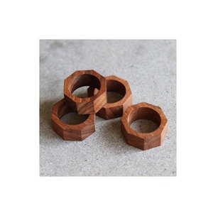 ผ้าเช็ดปากที่มีคุณภาพสูงแหวนผ้าเช็ดปากไม้การออกแบบหูที่สวยงามอุปกรณ์โรงแรมงานแต่งงานตกแต่งโต๊ะจำนวนมาก - Product Image 5