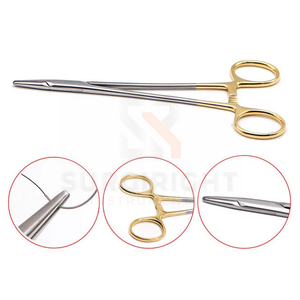 คีมหนีบเข็ม Mayo hegar แบบมืออาชีพทำจากสแตนเลสเครื่องมือผ่าตัดโดยใช้ไฟฉุกเฉิน - Product Image 5