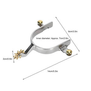 Espuelas de equitación de acero inoxidable de alta calidad personalizables para botas de vaquero Productos de circunferencia equina de calidad - Product Image 5
