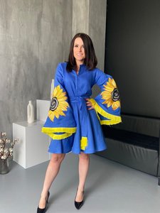 ชุดเดรสปักยูเครนสุดพิเศษสำหรับผู้หญิงชุดเดรสแขนยาวปักด้วยมือล่าสุด - Product Image 6