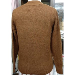 Vintage Women's Long Sleeve V-neck <b>Cardigan</b> <b>Sweater</b> Acrylic Polyester Nylon Elastane Blend Yarn Anti-Pilling Single Button - Product Image 2