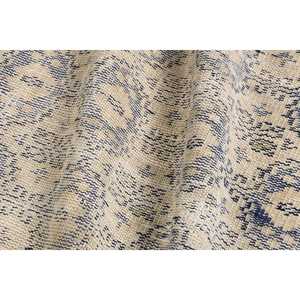 Alfombra Turca Pequeña, Alfombra Vintage de 2.3x4.3 pies, Alfombra de Lana con Rayas Azules - Product Image 5