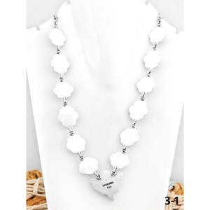 Collier artisanal du Sud-Ouest en turquoise et pierres multicolores, motif floral en argent sterling, idéal pour un cadeau - Product Image 4