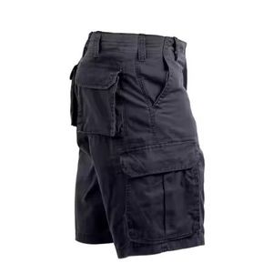 Summer <b>Men's</b> High Street Elastic Waist Cargo <b>Shorts</b> Quick Dry Breathable Spandex/Polyester Solid Color Pattern Hot <b>Shorts</b> - Product Image 3