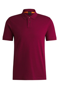 Camiseta Polo de Verano Personalizada al por Mayor, Camiseta Polo de Algodón Elástico Ajustada Roja de Alta Calidad con Marca Personalizada - Product Image 6