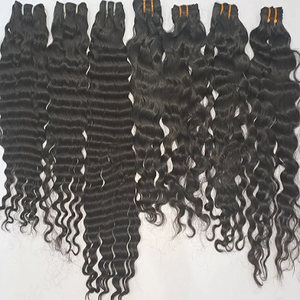 Couleur Noir Indien Extensions de Cheveux Humains Soyeux Droite Indien Remy Cheveux Trame Double Crépus Texture Profonde Remy Corps De Haute Qualité - Product Image 4