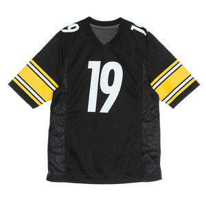 Camiseta de fútbol americano con sublimación personalizada de alta calidad, camisetas de fútbol impresas con cuello en V, camisetas cortas de fútbol americano al por mayor - Product Image 1