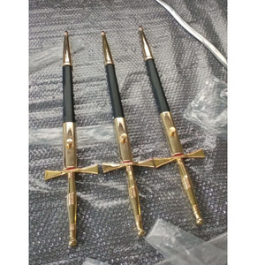 Espada Decorativa Masónica de Madera con Funda de Cuero 29.5 NUEVOS ESTILOS Y DISEÑOS EN 2025 Espada Japonesa Artes Marciales Juegos de Fundas de Madera - Product Image 2