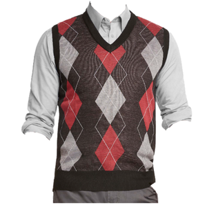 New Fashion Winter Spring Fashion Sleeve Less <b>Vest</b> V Neck Pullover Direct Factory Made OEM Service Hand Knitted Men's <b>Sweater</b> - Product Image 1