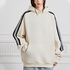 Últimas rayas moda casual estilo holgado unisex alta calidad anti-encogimiento Sudadera con capucha - Product Image 3