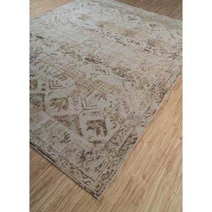 พรมขนสัตว์ถักมือ Erbe สีเบจและสีน้ำตาล ลายเหรียญรูปสี่เหลี่ยมผืนผ้า สำหรับทางเข้า โถงทางเดิน และห้องนั่งเล่น-GS-1069-CS-01 - Product Image 2