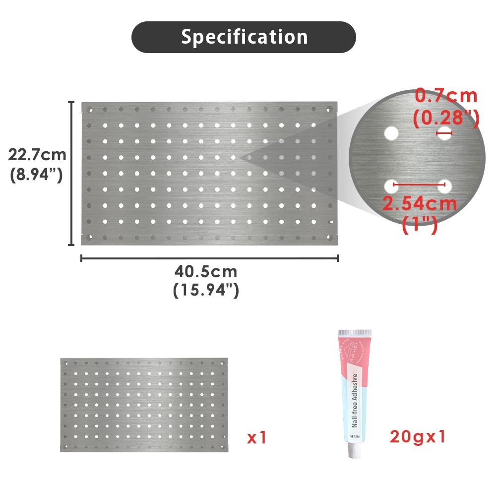 Stainless Steel (Nail-free Adhesive)