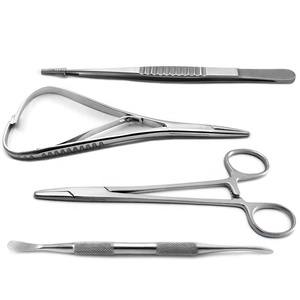 Stainless Steel Surgical Orthodontic Instruments Set Molt 9 Elevator Debakey Tweezers Mathieu and Mayo Hegar Needle Holders - Product Image 1