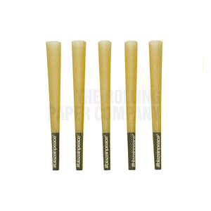 Conos prelaminados personalizados para fumar papel de pulpa de madera sin blanquear de 115/30MM de alta calidad disponibles en cajas de embalaje a granel - Product Image 1