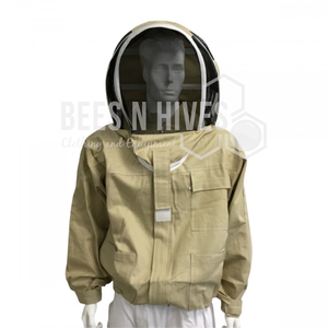 OEM 100% Coton Premium Plus Veste de protection apicole Protection de niveau Anti-piqûre Anti-UV Logo personnalisable Vêtements de sécurité - Product Image 6
