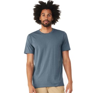 100% Cotton High Quality Custom Logo Cotton Short Sleeve Blank <b>Stand</b> Rib Collar T Shirt - Product Image 6