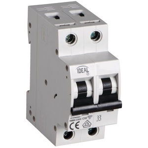 เบรกเกอร์วงจร Ideal 2P 32A รุ่น C32 ประเภท C สำหรับป้องกันไฟฟ้า - Product Image 1