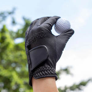 Gants de golf respirants en PU, en peau de mouton douce, antidérapants, avec sangle de poignet réglable, confortables pour hommes - Product Image 1