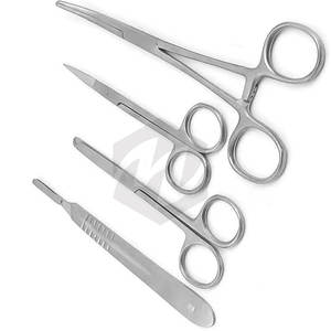 ด้ามจับ BP 4ชิ้นกรรไกรตัดตะเข็บกรรไกรตัดม่านตาชุดคีมตัดสำหรับผ่าตัดทำจากสเตนเลสคุณภาพสูง - Product Image 4