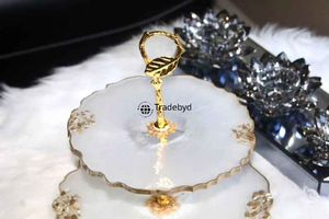 Artistic <b>Resin</b> Cake Stand for Cupcake Display Wedding and Event Decoration Tradebyd - Product Image 4
