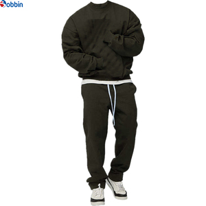 Conjunto Deportivo de Dos Piezas con Cuello Redondo y Logotipo Personalizado para Hombre, Chándal de Invierno para Uso Casual con Estampado Técnico - Product Image 5