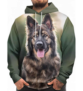 Sweat à capuche d'hiver unisexe de haute qualité 100% coton imperméable écologique imprimé délavé brodé fermeture éclair complète thermique personnalisé - Product Image 1