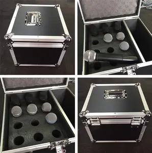 Kit Drum bagasi penyimpanan aluminium, kotak pembawa penerbangan dengan kunci kotak Jalan kuat