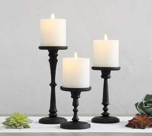 Black Color <b>Taper</b> <b>Candle</b> <b>Holder</b> with Unique Iron Stand Adds Sophisticated Christmas Decor Touch <b>Candle</b> <b>Holder</b> - Product Image 6