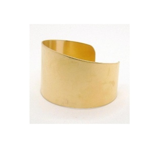 Bracelet en laiton avec des motifs indiens en métal poli miroir Bracelets en laiton polis et faits à la main au meilleur prix - Product Image 3